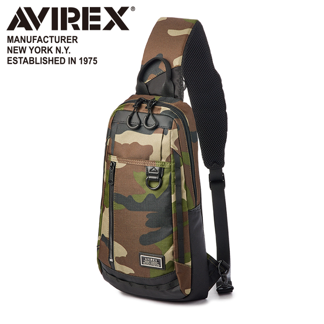 AVIREX（アヴィレックス） ボディバッグ メンズ ブランド 軽量 抗菌