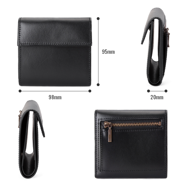 Bacchus（バッカス） 財布 二つ折り財布 ミニ財布 本革 レザー ミニ