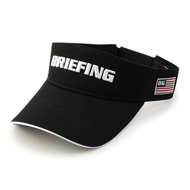 BRIEFING ブラック バイザー BGロゴ　ブリーフィング BRIEFING GOLF（ブリーフィングゴルフ） ブリーフィング ゴルフ サン