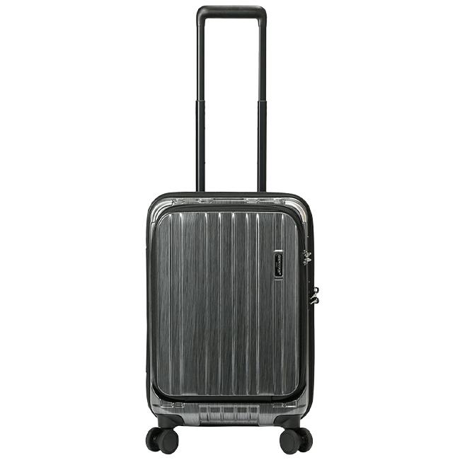バーマス インターシティプラス スーツケース 機内持ち込み BERMAS 60525 Sサイズ 34L 軽量 フロントオープン ストッパー カップホルダー USB｜business-bugs｜02