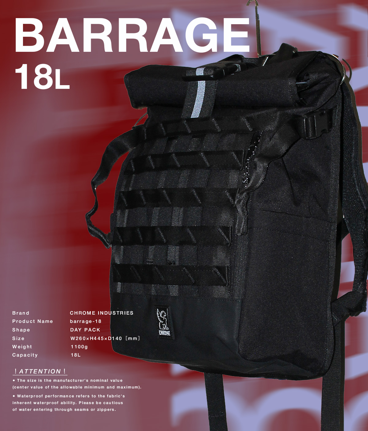 CHROME（クローム） クロームインダストリーズ リュック メンズ