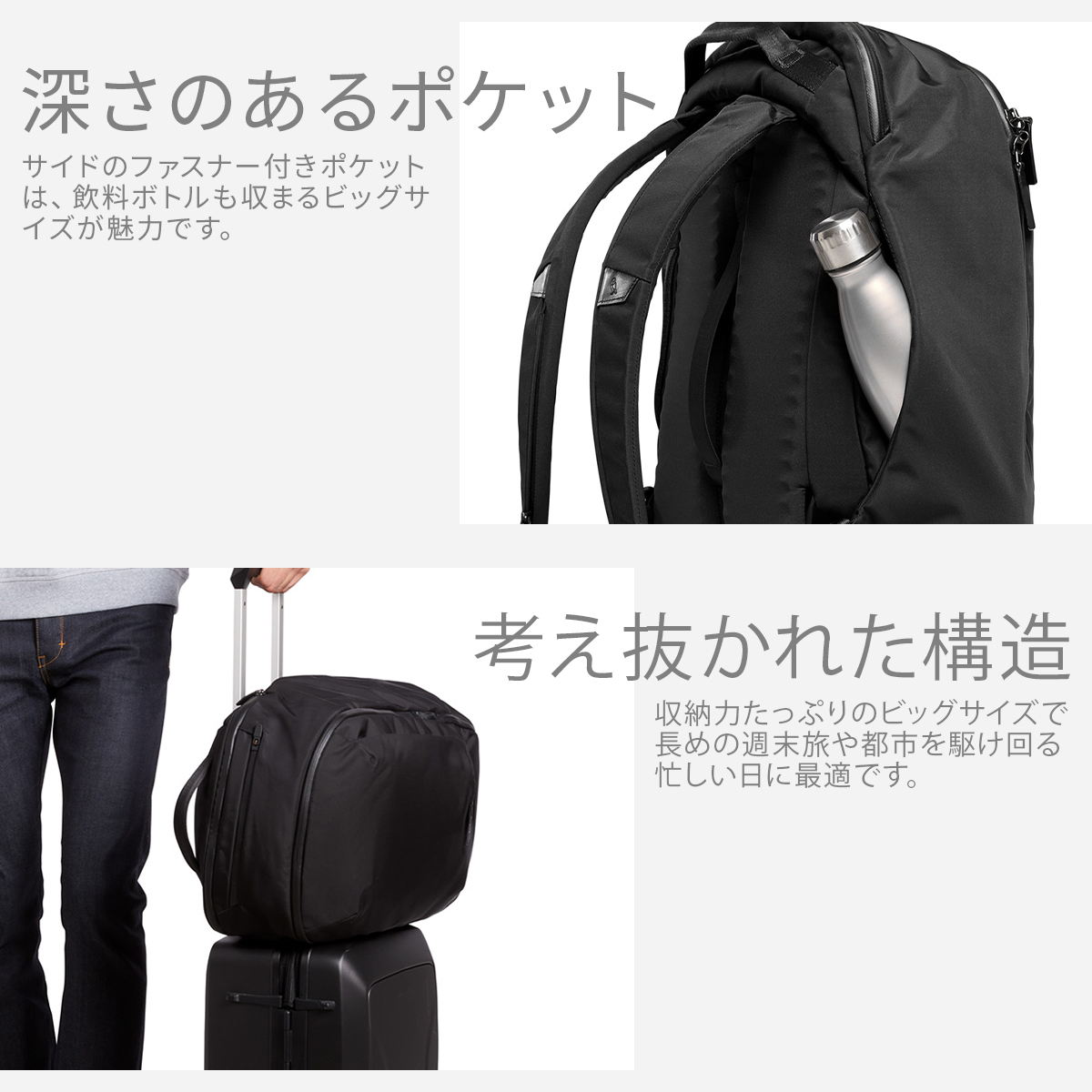 Bellroy Transit Backpack Plus ベルロイ トランジットバックパックプラス リュック メンズ レディース ブランド 大容量  38L B4 A3 16インチPC BTPA 3年保証