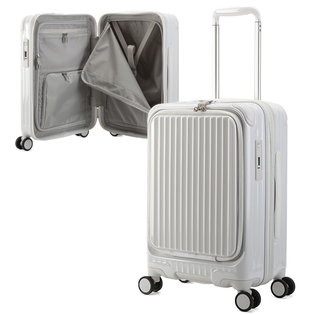 2年保証 カーゴ スーツケース 機内持ち込み 軽量 Sサイズ 35L 小型 フロントオープン 静音キ...