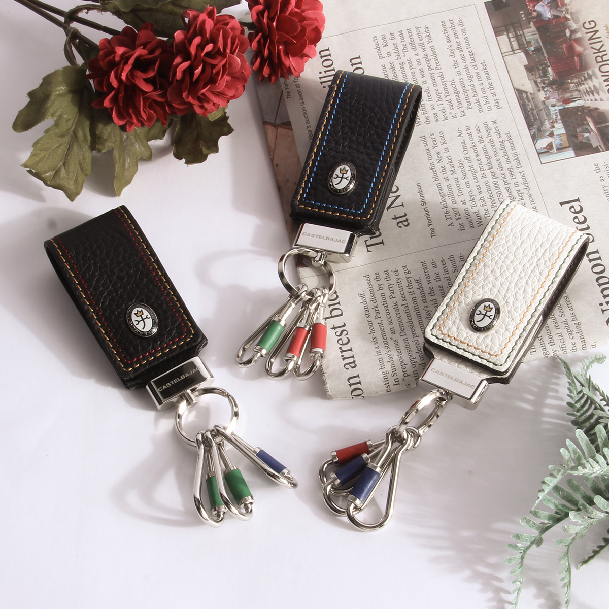 CASTELBAJAC（カステルバジャック） スレッド キーケース キーホルダー