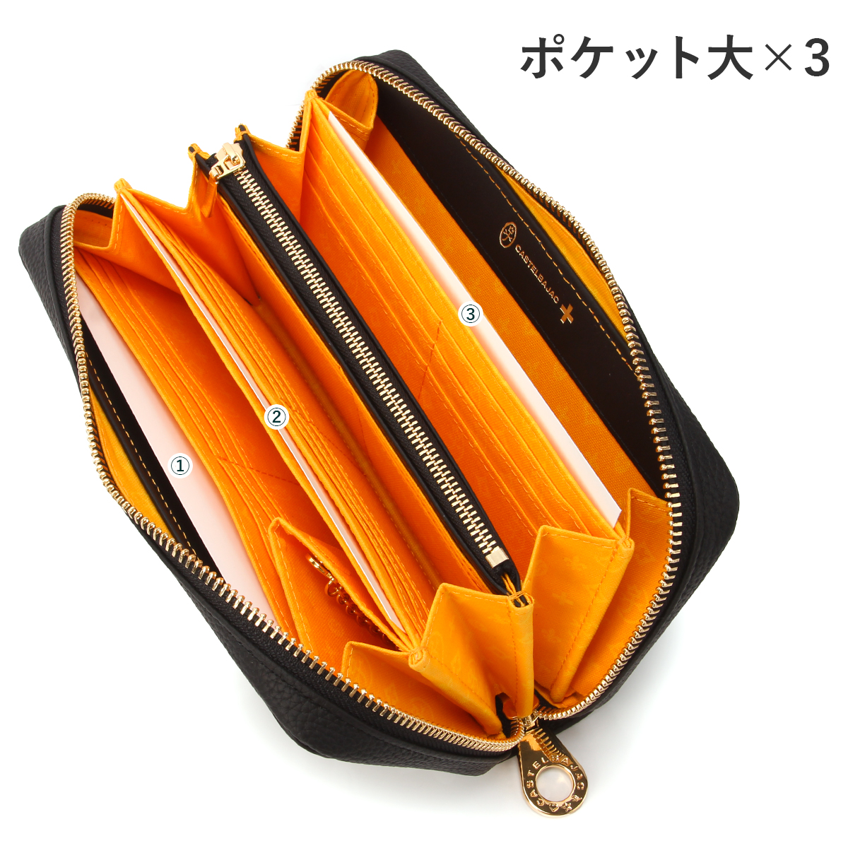 CASTELBAJAC（カステルバジャック） クレア 財布 長財布 ラウンド