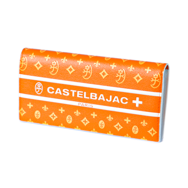 CASTELBAJAC 長財布 オレンジ 牛革 097604 CASTELBAJAC（カステルバジャック） 財布 長財布 本革 メンズ