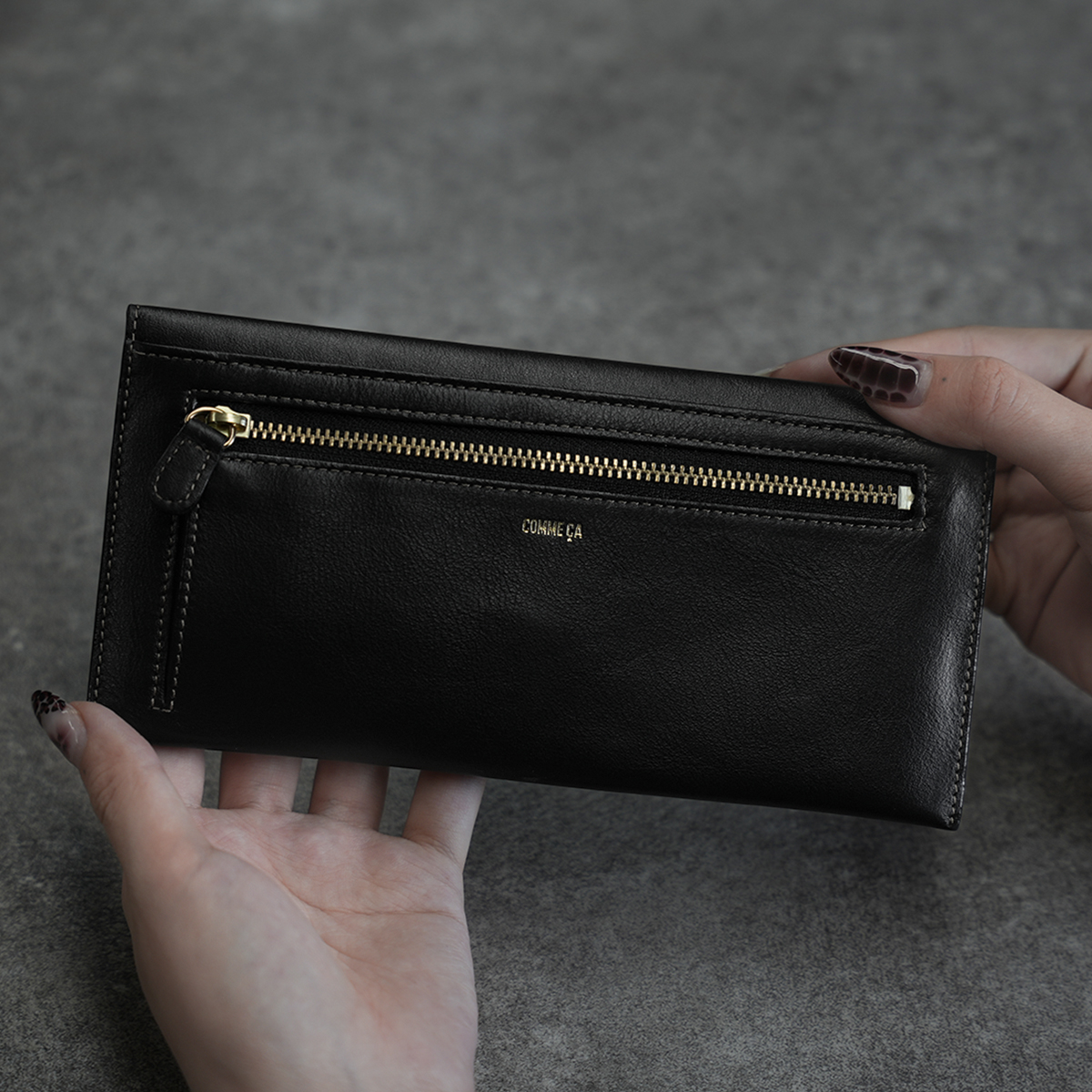 COMME CA（コムサ） 長財布 レディース ブランド レザー 本革 大容量