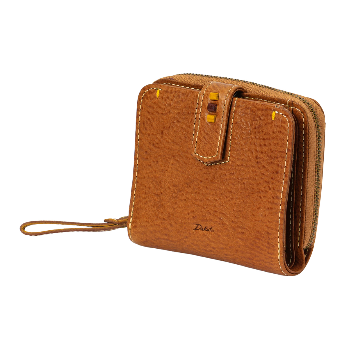 ♥新品▪未使用品 Dakota ペルラ 二つ折財布 ブラウン イタリア製レザー♥ Dakota（ダコタ） 最大42% 5/3限定 二つ折り財布 ミニ財布 レディース