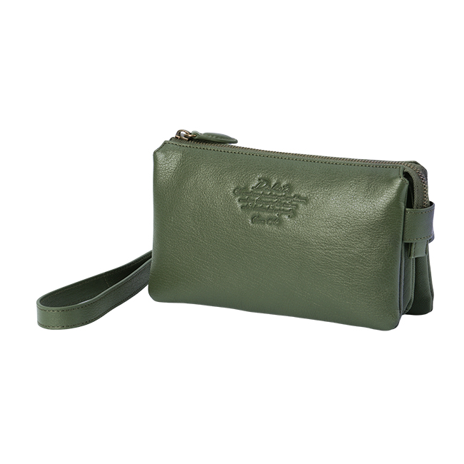 ADMJ2wayショルダーウォレット美品 Dakota（ダコタ） アミューズ ショルダーウォレット 本革 山羊革