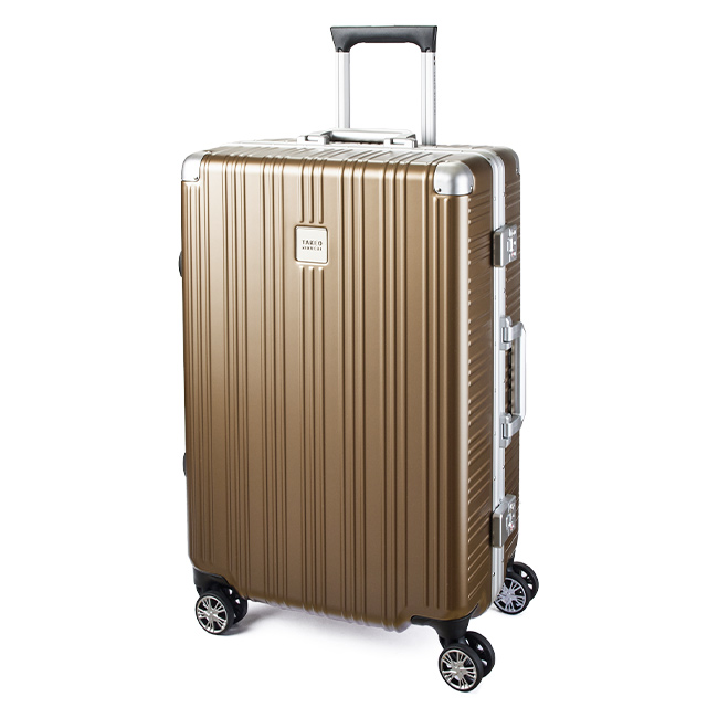 タケオキクチ スーツケース Mサイズ 65L 軽量 フレームタイプ ダイヤルロック TAKEO KI...