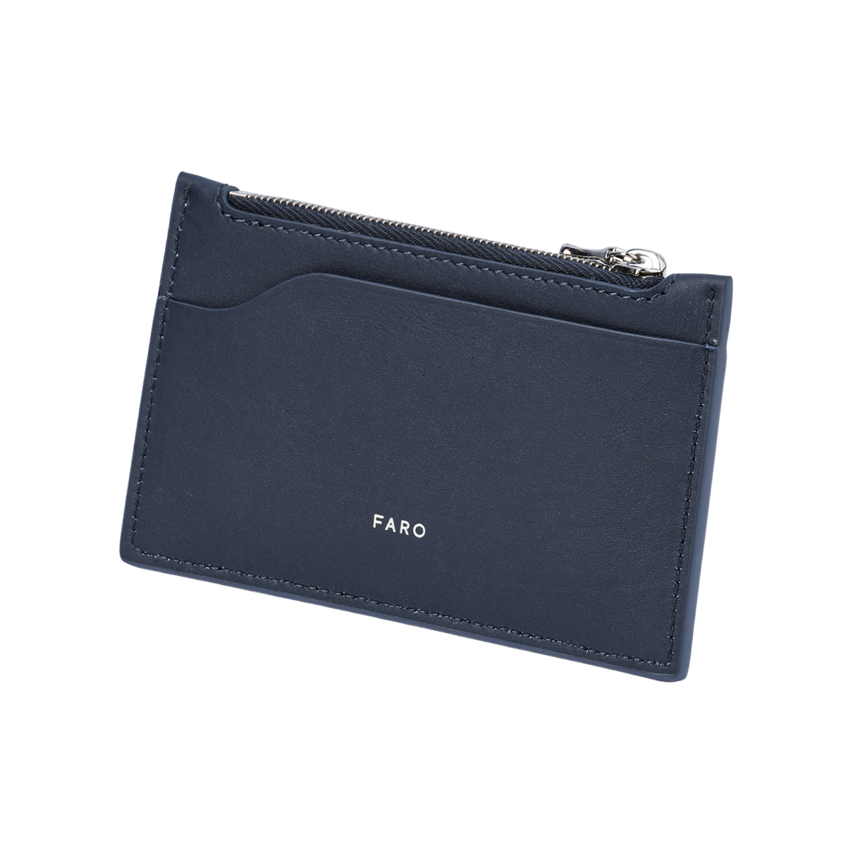 新品 FARO ファーロ カーマ コンパクト スリム 財布 紺 牛革 イタリア製 FARO（ファーロ） カルマ 財布 ミニ財布 本革 薄型 薄い 薄い財布
