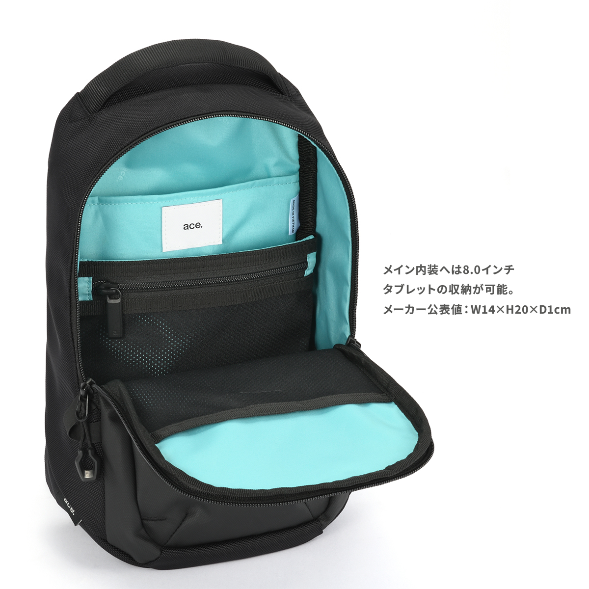 ace. GENE LABEL エースジーン ラグレンティスクロス ボディバッグ