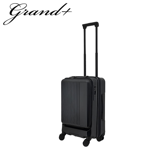 グランプラス スーツケース Mサイズ 40L/46L 軽量 拡張機能 中型 フロントオープン キャスターストッパー ビジネスキャリー GRAND+ 2202｜business-bugs｜04