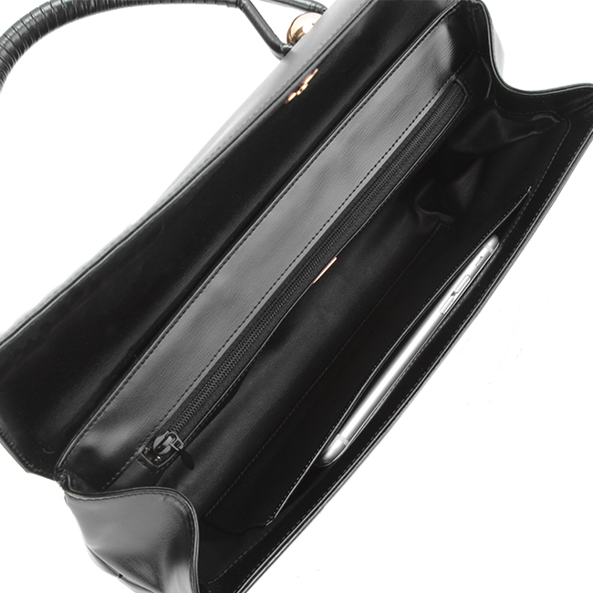 セール！⚫︎定価50万越⚫︎ HAUTE 馬革　ブラック　3点セット 濱野皮革工藝 ハンドバッグ レディース フォーマルバッグ レザー 本革