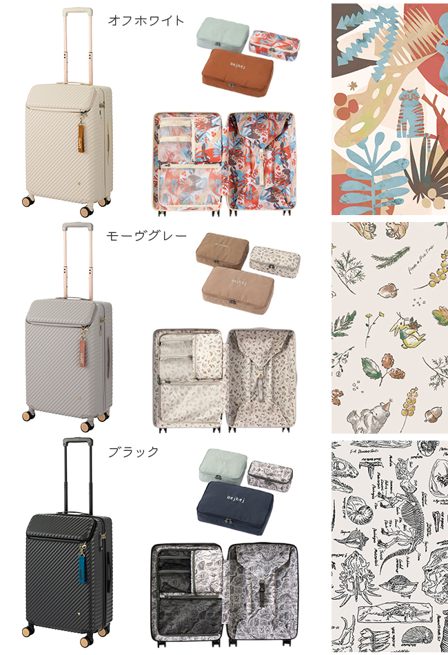 HaNT エース ハント ヘイヘイ スーツケース Mサイズ 50L ストッパー