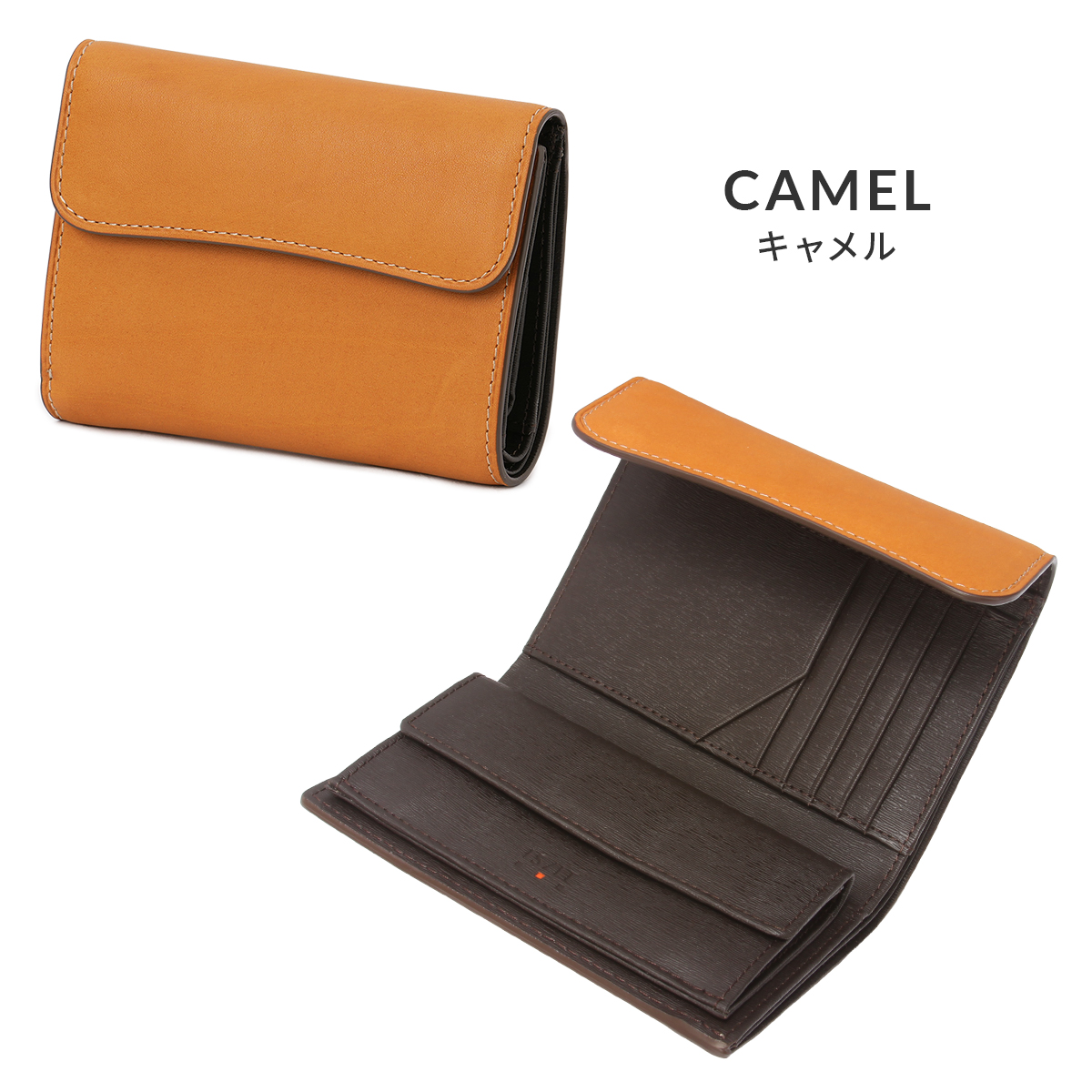 IS/IT（イズイット） 財布 二つ折り財布 本革 ミドルウォレット