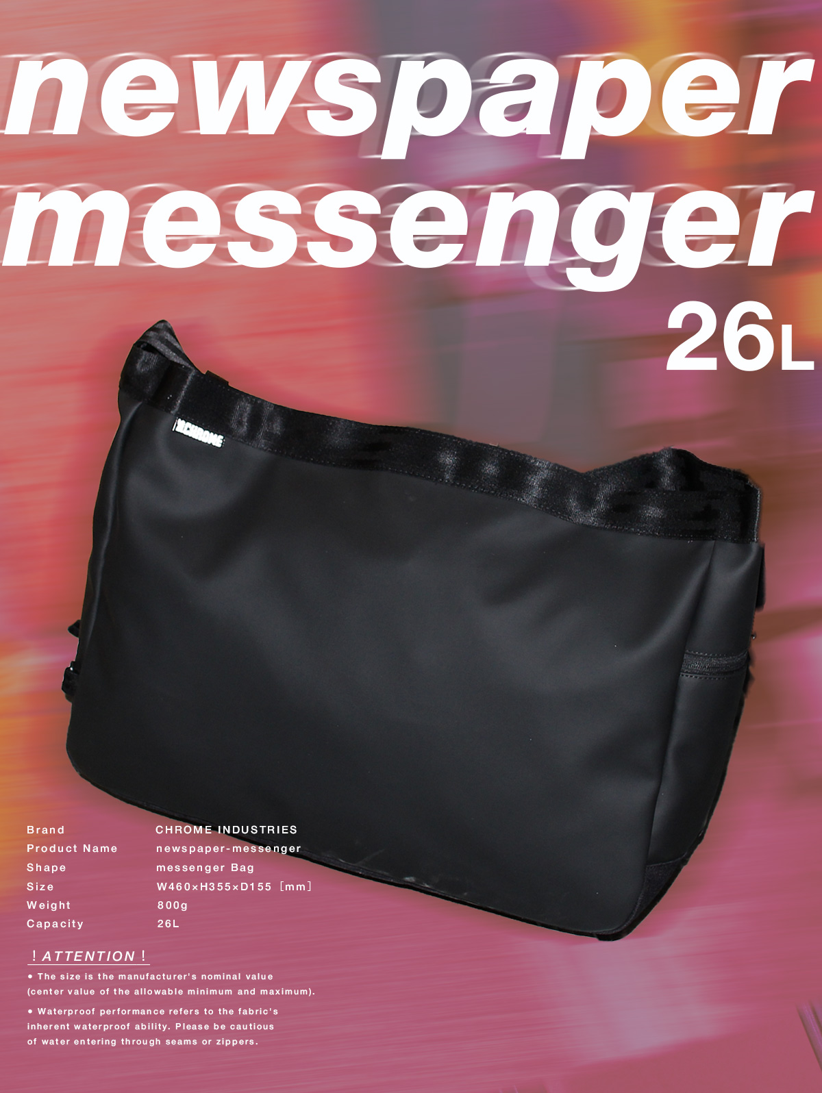 CHROME（クローム） クロームインダストリーズ メッセンジャーバッグ