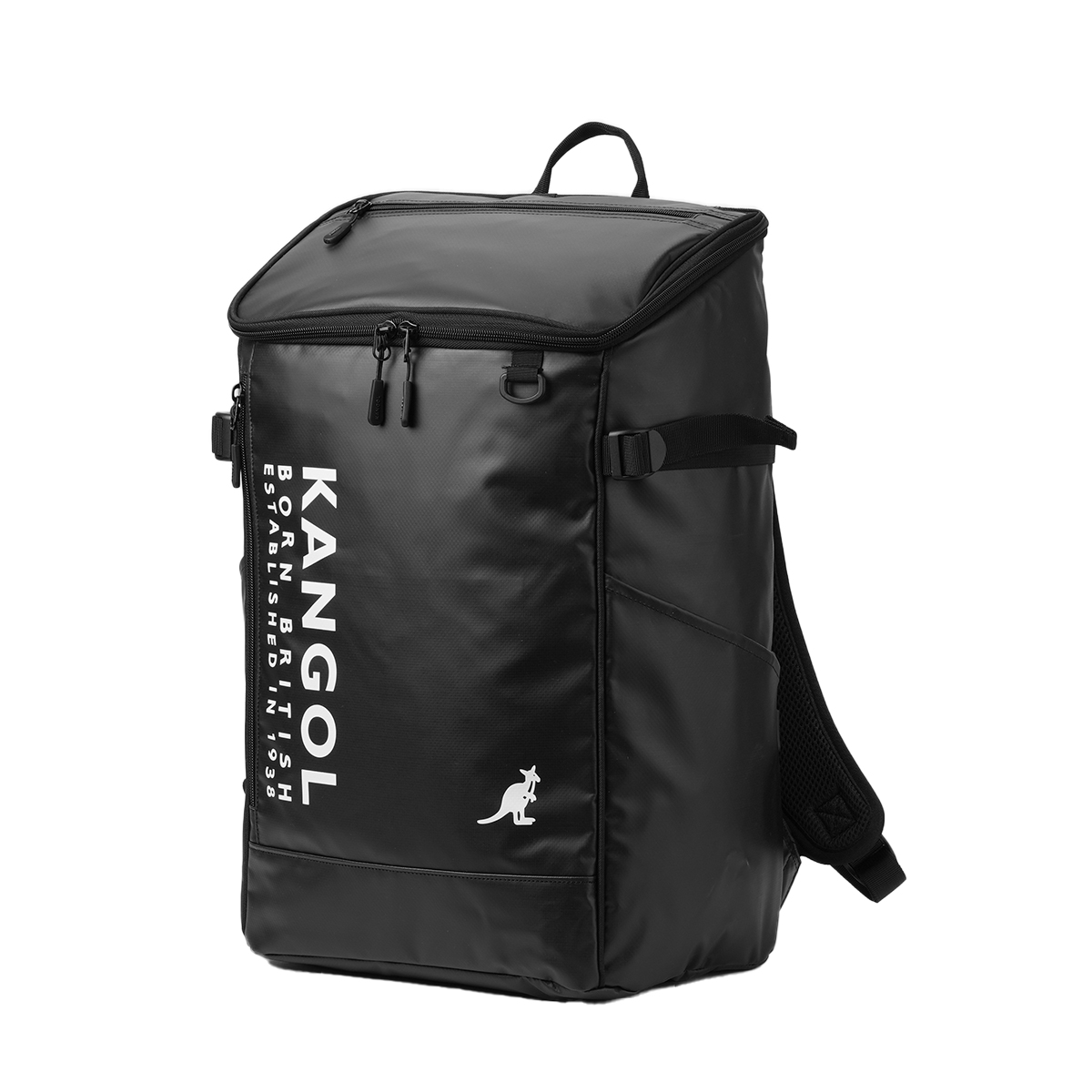 商品レビューで+5%｜カンゴール リュック 33L 新作 大容量 軽量 男子 女子 中学生 高校生 黒 通学 部活 大きめ スクエア ボックス型 スクールバッグ デイパック バックパック A4 B4 ピース KANGOL Piece 250-1570 KANGOL（カンゴール） リュック 33L 新作 大容量 軽量 男子 女子