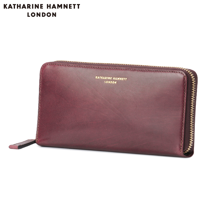 キャサリンハムネット 長財布 メンズ ブランド イタリアンカーフレザー 本革 大容量 ラウンドファスナー カーフ KATHARINE HAMNETT 490-50804｜business-bugs｜03