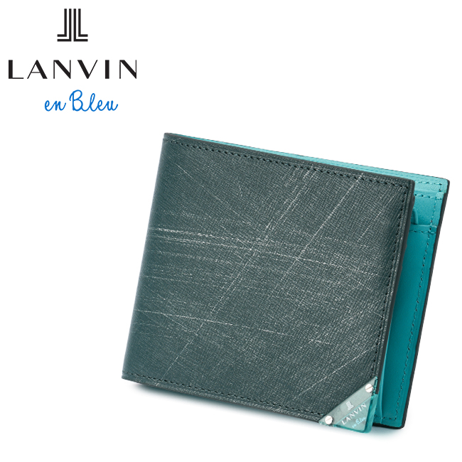 LANVIN en Bleu ランバンオンブルー ランバン 財布 二つ折り財布 本革