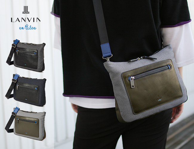 LANVIN en Bleu ランバンオンブルー ショルダーバッグ メンズ ラナ