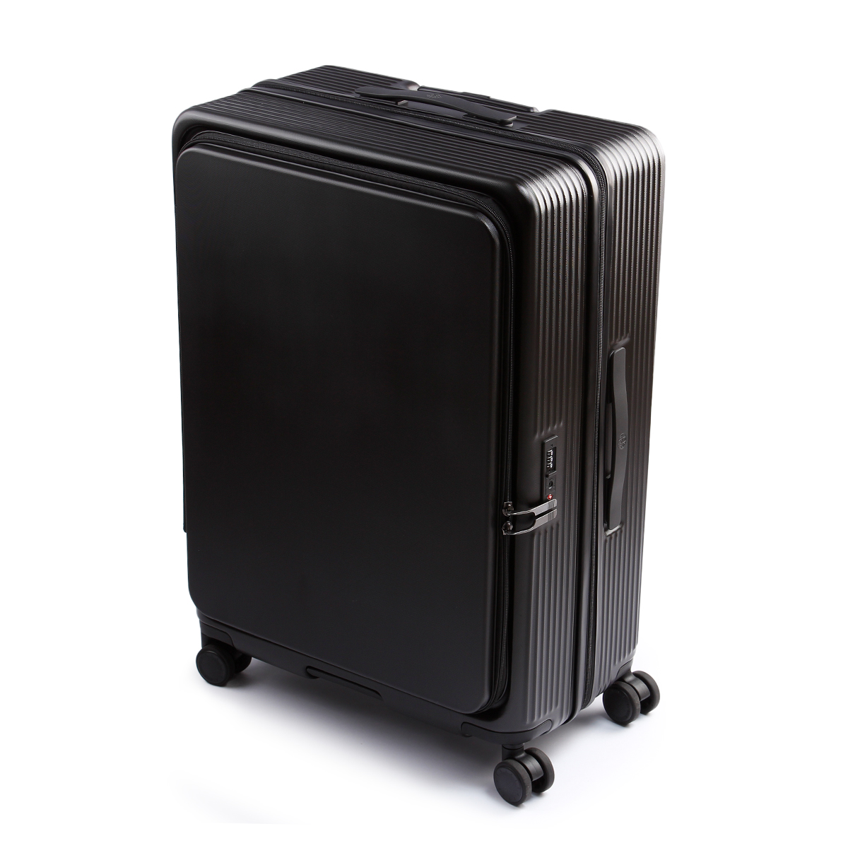 マンセル スーツケース 100L Lサイズ LL XL フロントオープン キャリーケース ストッパー付き 前開き 拡張 大型 大容量 海外 mansel 0011｜business-bugs｜02