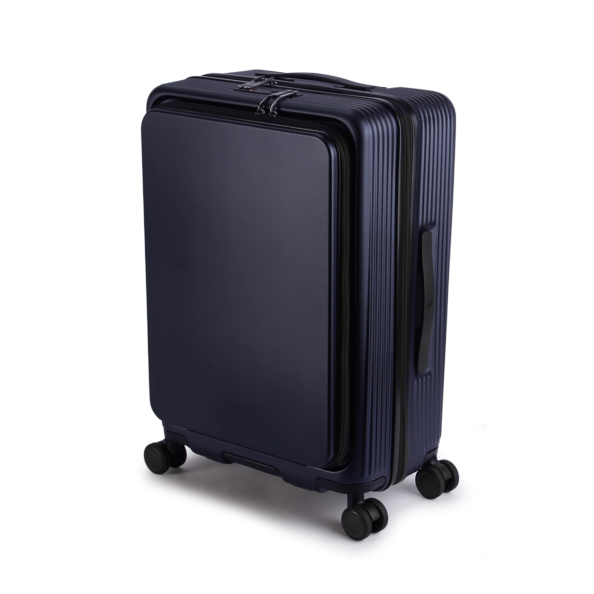 マンセル スーツケース Mサイズ 55L フロントオープン ストッパー付き