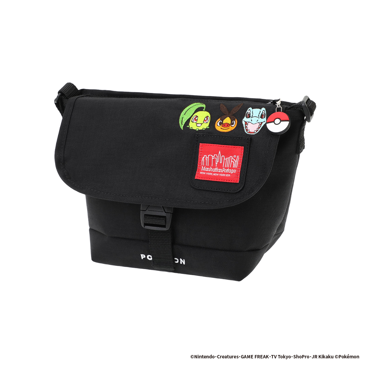 (最終値下)メッセンジャーバッグ　ポケモン　ブラック Manhattan Portage（マンハッタンポーテージ） ポケットモンスター