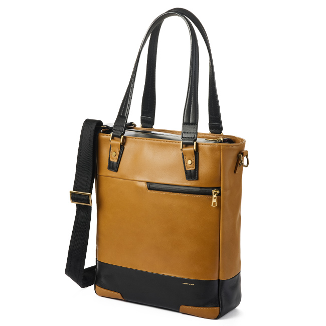 【美品】マスターピース　トートバッグ　レザー　ビジネス　A3可　Gloss master-piece（マスターピース） 正規取扱店 トートバッグ メンズ