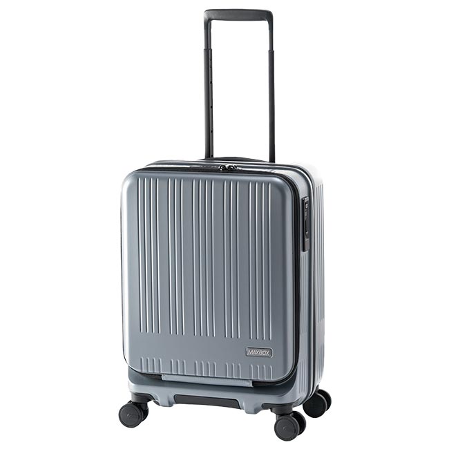 アジアラゲージ マックスボックス スーツケース 機内持ち込み Sサイズ 拡張 フロントオープン ストッパー A.L.I MAXBOX MX-8011-18W キャリーケース