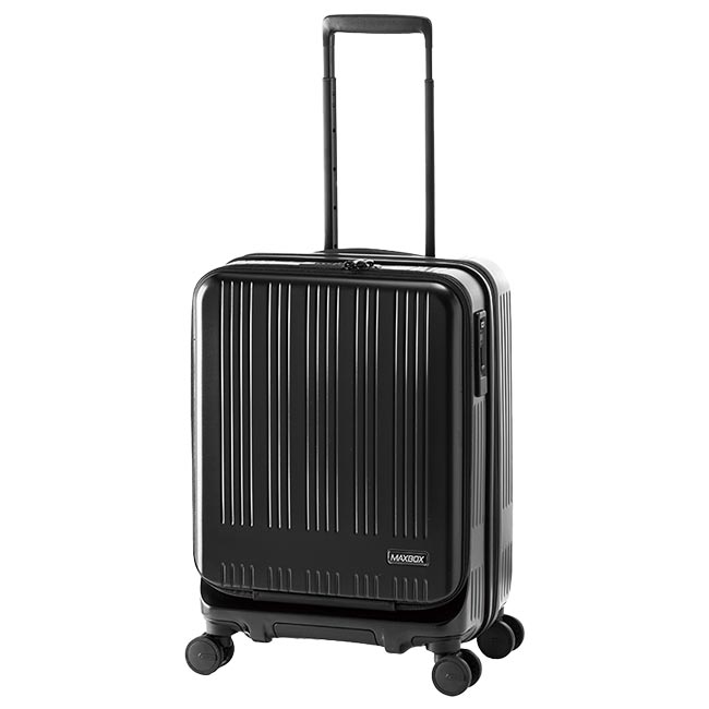 アジアラゲージ マックスボックス スーツケース 機内持ち込み Sサイズ 拡張 フロントオープン ストッパー A.L.I MAXBOX MX-8011-18W キャリーケース
