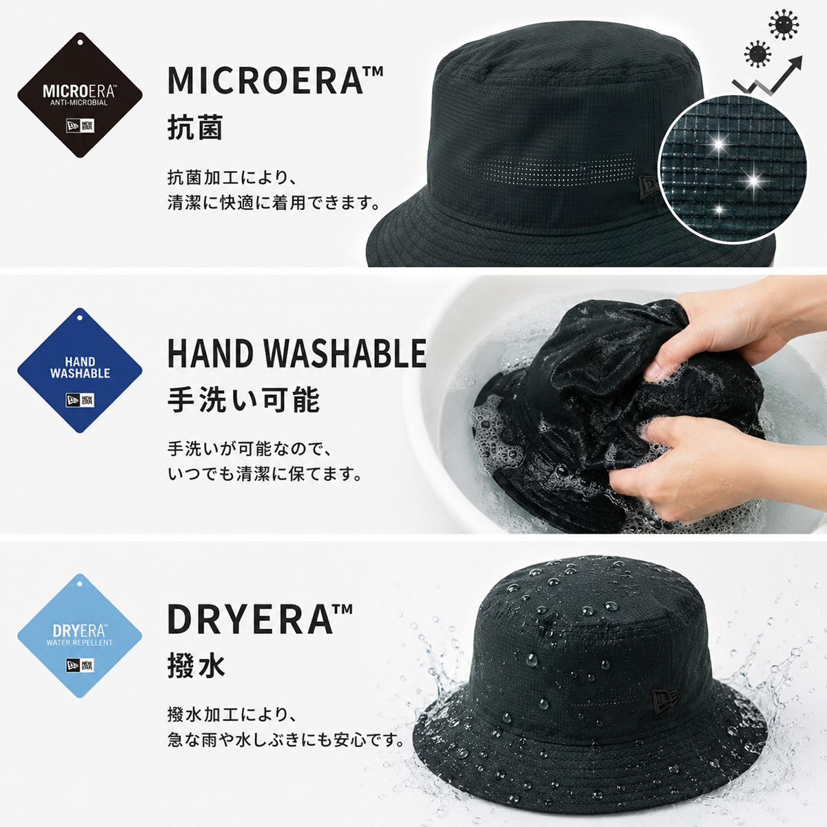 NEW ERA（ニューエラ） アドベンチャーハット バケットハット メンズ