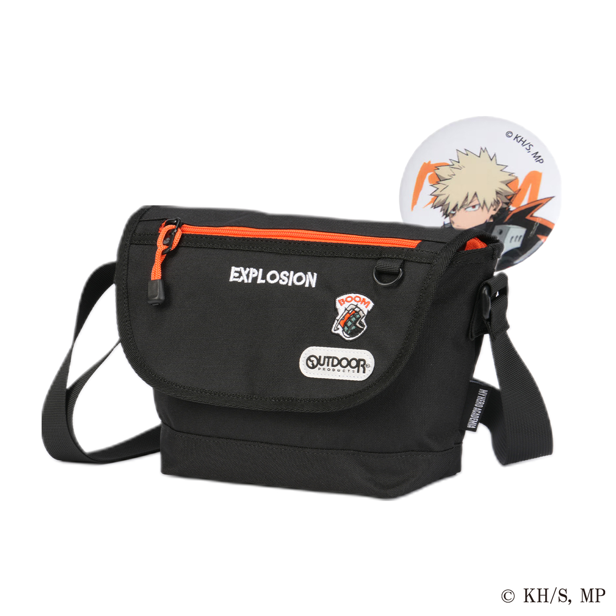 A Love Movement メッセンジャーバッグ 黒色とオレンジ　large Amazon | [マンハッタン・ポーテージ] Manhattan Portage 1615