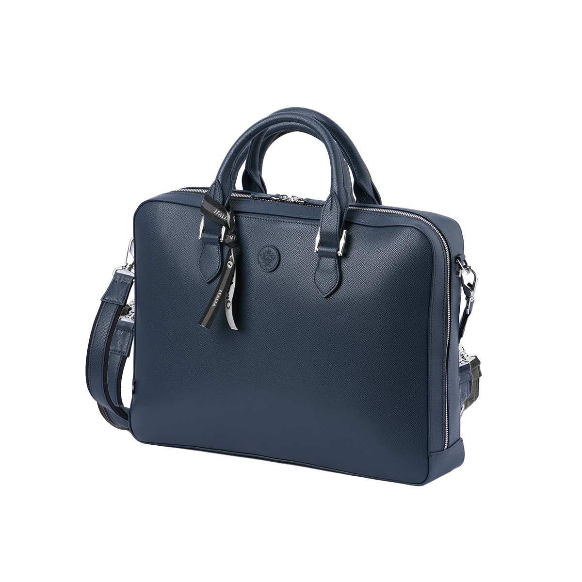 【美品】オロビアンコ ブリーフケース ショルダーバッグ 2way ネイビー 3層 美品】オロビアンコ ブリーフケース ショルダーバッグ 2way ネイビー 3