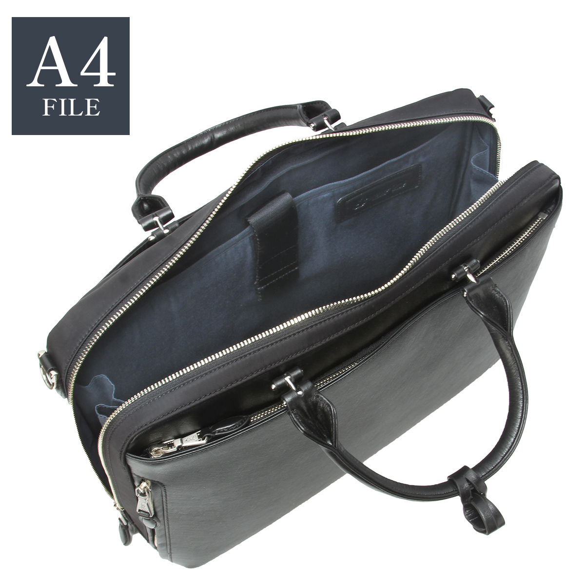 【新品同様】ロワード　p.i.d brina 2wayブリーフケース ネイビー P.I.D ピーアイディー ブリーナ ビジネスバッグ ブリーフケース メンズ