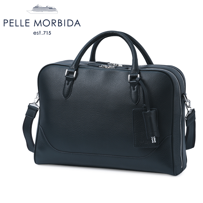 ペッレモルビダ　2WAYブリーフバッグ （ネイビー） PELLE MORBIDA ペッレモルビダ バッグ ビジネスバッグ メンズ