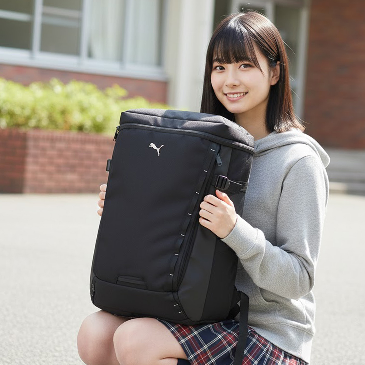 PUMA（プーマ） リュック PUMA 35L スクエア ボックス型 通学 男子