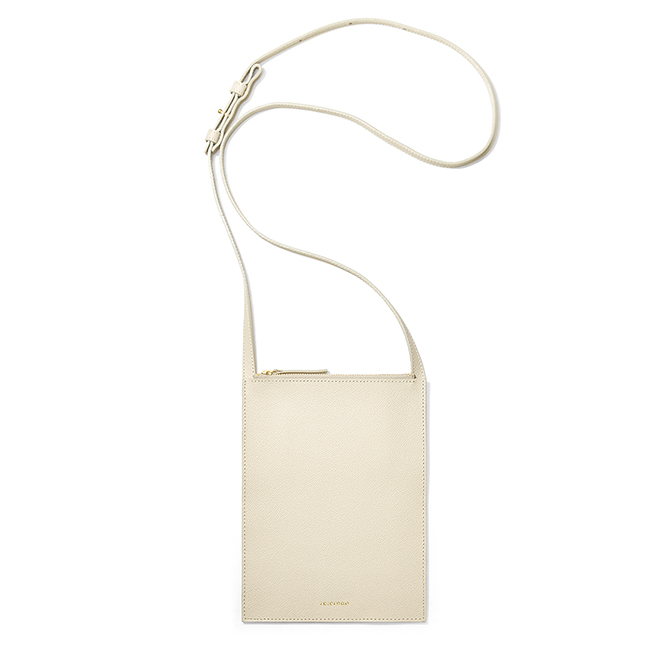 レクレド スマホショルダー 本革 軽量 日本製 縦型 薄マチ レディース