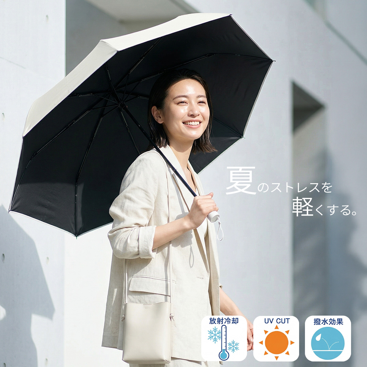 ESTA エスタ ラディクール 60cm 折りたたみ傘 晴雨兼用 日傘 遮熱 遮光