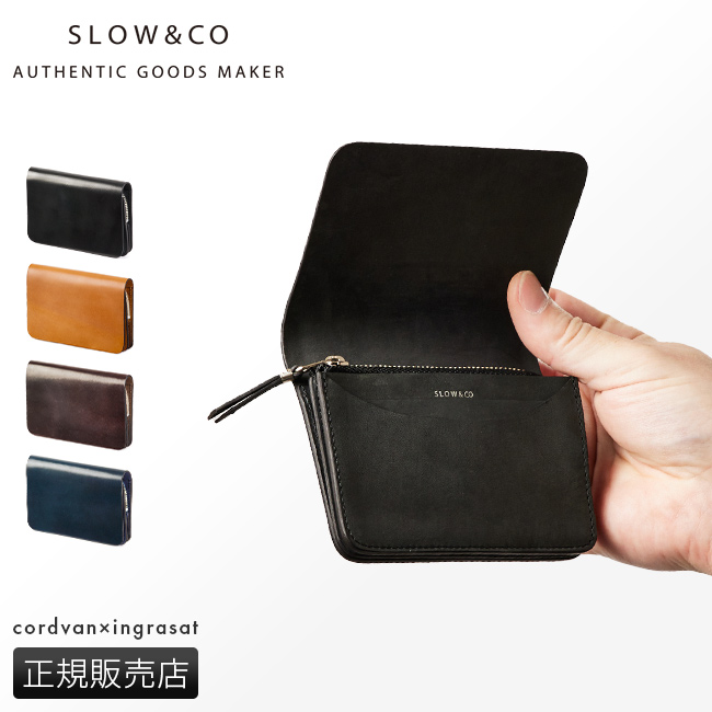SLOW（スロウ） 財布 コードバン 二つ折り財布 ミニ財布 ミニ