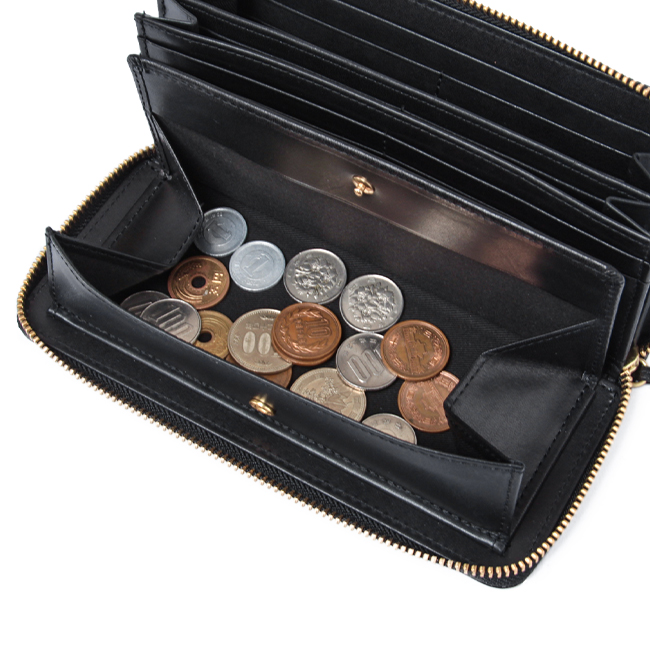 SLOW（スロウ） 財布 長財布 ボックス型小銭入れ 大容量 本革 レザー