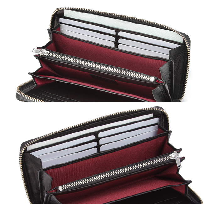 SONNE（ゾンネ） 財布 長財布 ラウンドファスナー 本革 シープレザー