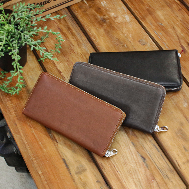 SONNE（ゾンネ） 財布 長財布 ラウンドファスナー 本革 シープレザー