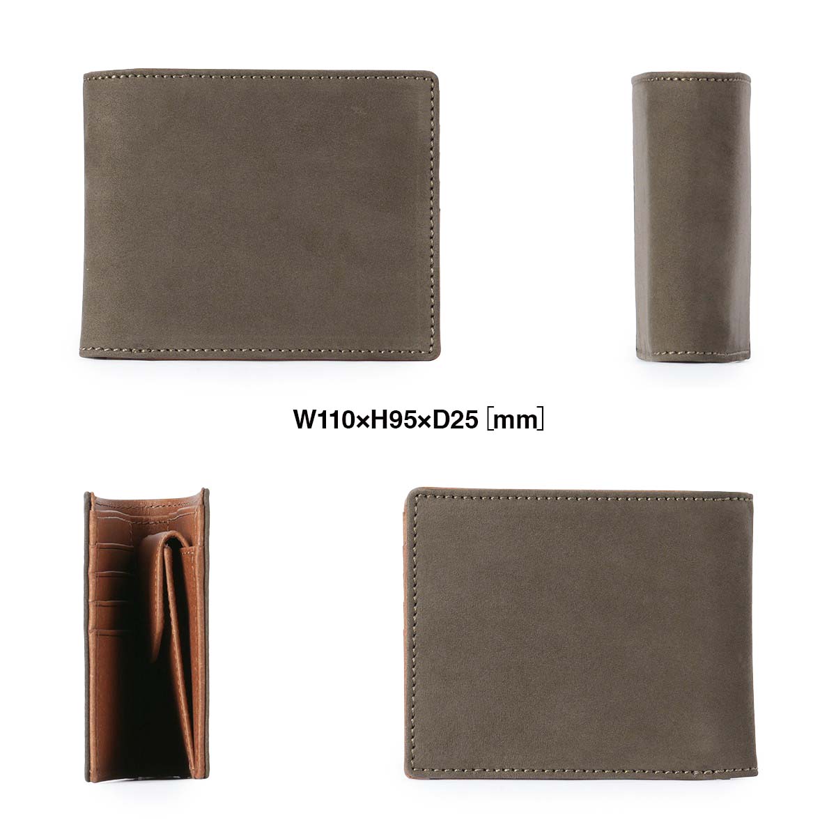 SONNE（ゾンネ） エコラックス 財布 二つ折り財布 本革 レザー メンズ