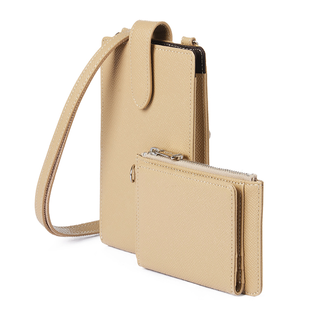 SONNE（ゾンネ） スマホショルダー ショルダーウォレット 本革 2連