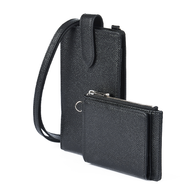 SONNE（ゾンネ） スマホショルダー ショルダーウォレット 本革 2連