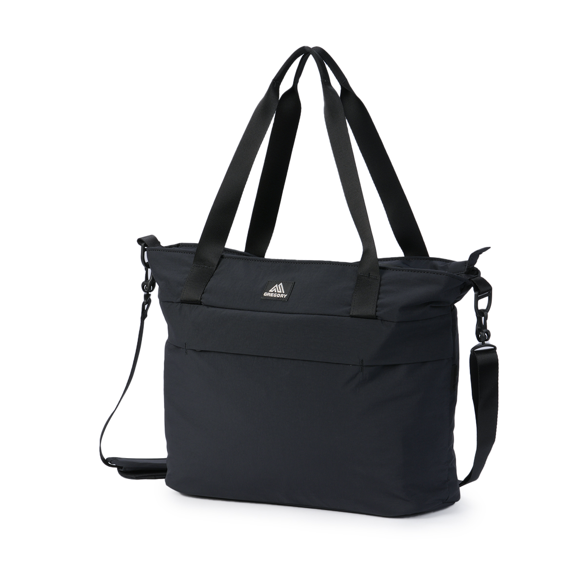 【GREGORY・美品】 ブラック トートバッグ　ショルダーストラップ付 GREGORY（グレゴリー） スージー トートバッグ ショルダーバッグ