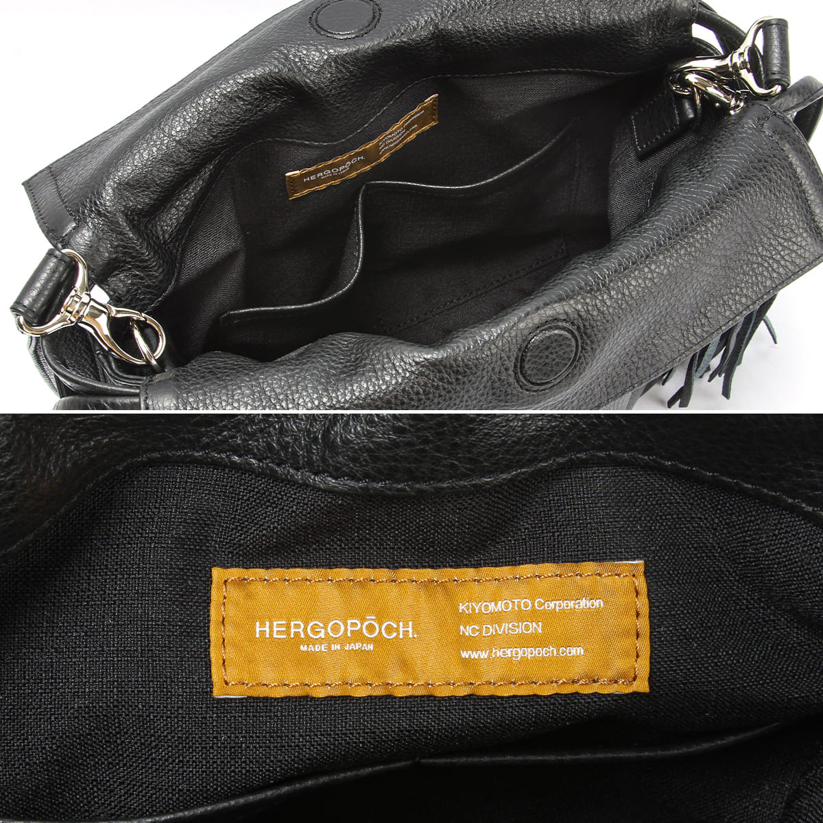 HERGOPOCH バッグ ショルダーバッグ 鞄 メンズ 男性 男性用　黒 HERGOPOCH（エルゴポック） ショルダーバッグ メンズ ブランド レザー