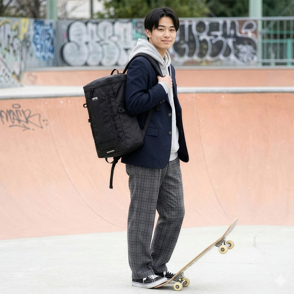 THRASHER（スラッシャー） ランニングプッシュ リュック 30L 通学 男子