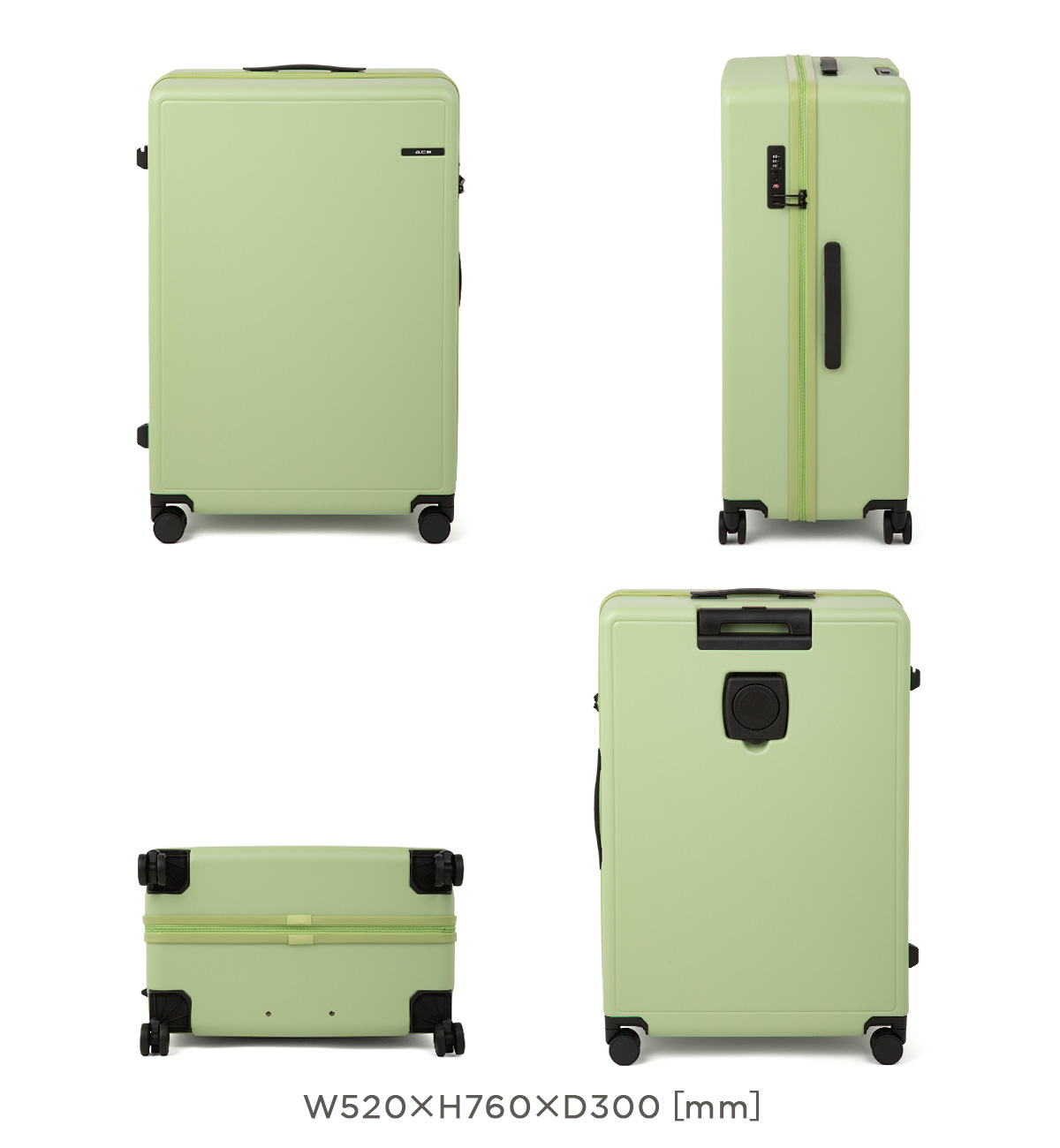 Ace（エース） スーツケース Lサイズ LLサイズ 92L 軽量 大型 大容量